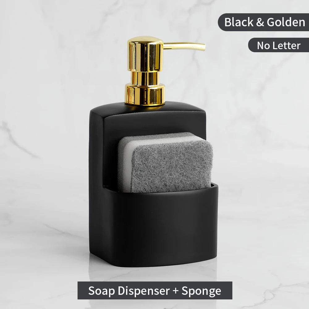 distributeur de savon liquide avec rangement pour accessoires de cuisine - vue 10 sur 14