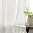 Voilage imitation lin sur mesure extra long salon