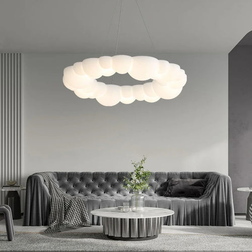 Nordique créatif nuage nuances suspension lumières moderne plafond lustre salon chambre enfants chambre décor LED plafonnier - vue 3 sur 13