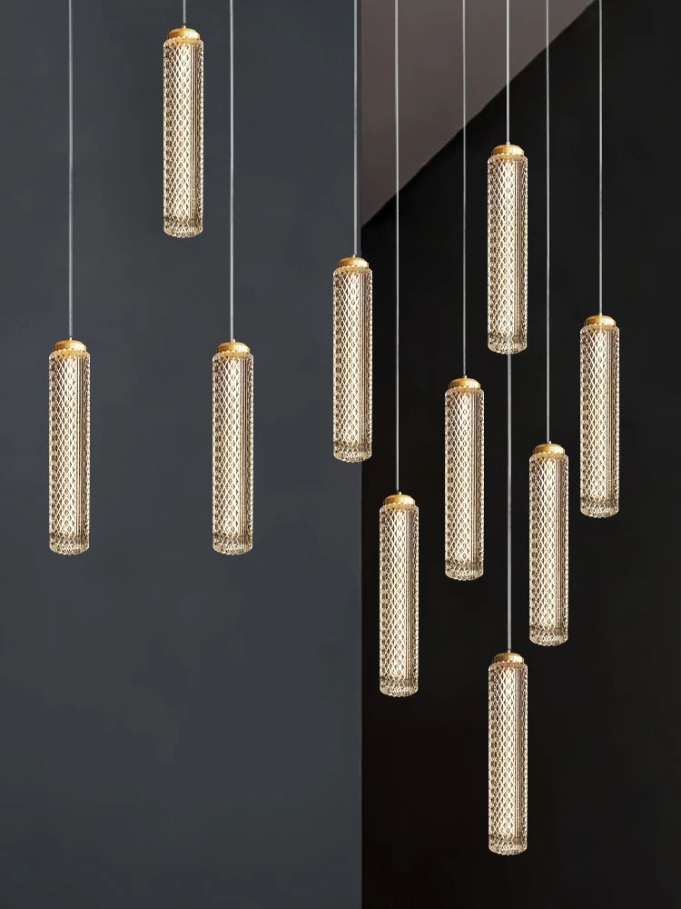 lustre moderne suspendu pour un éclairage élégant et contemporain - vue 3 sur 12