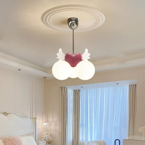 lustre d'amour animé moderne pour chambre d'enfant fille - vue 2 sur 6