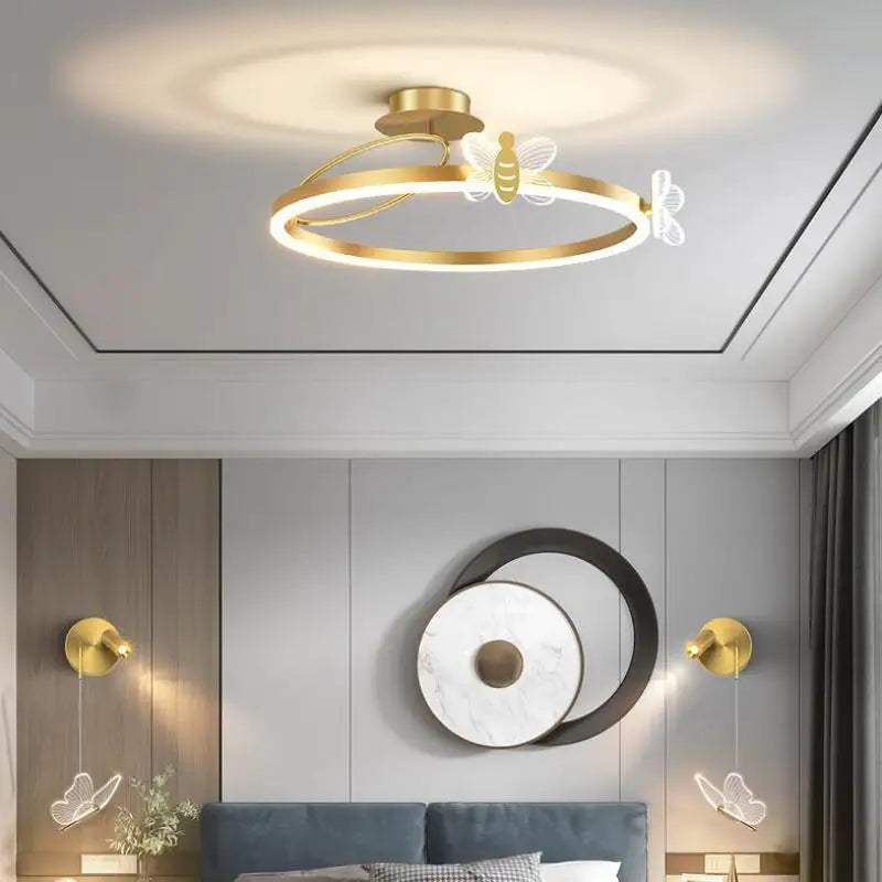 plafonnier led rond design pour éclairage intérieur moderne - vue 3 sur 14