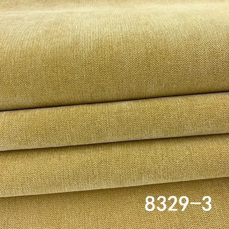 Tissu chenille épais uni ameublement doux salon