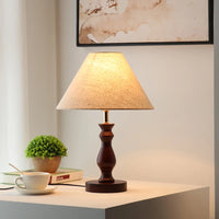 lampe à poser médiévale en bois massif style rétro créatif et chaleureux