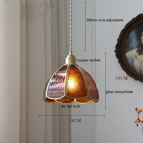 iwhd lampe à main led moderne en verre cuivre papillon - vue 28 sur 28