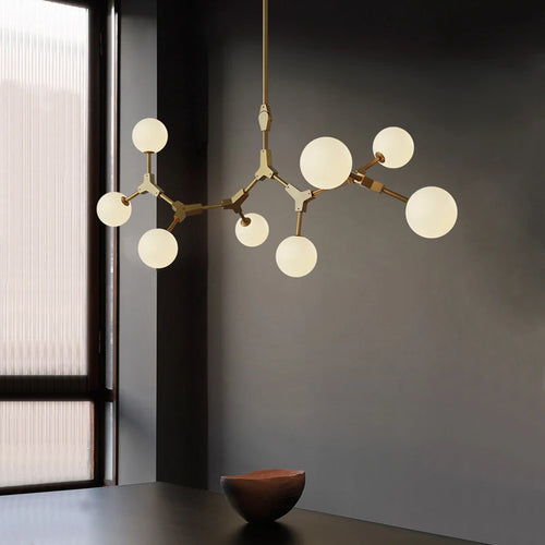 lustre minimaliste en verre pour un éclairage élégant - vue 2 sur 12