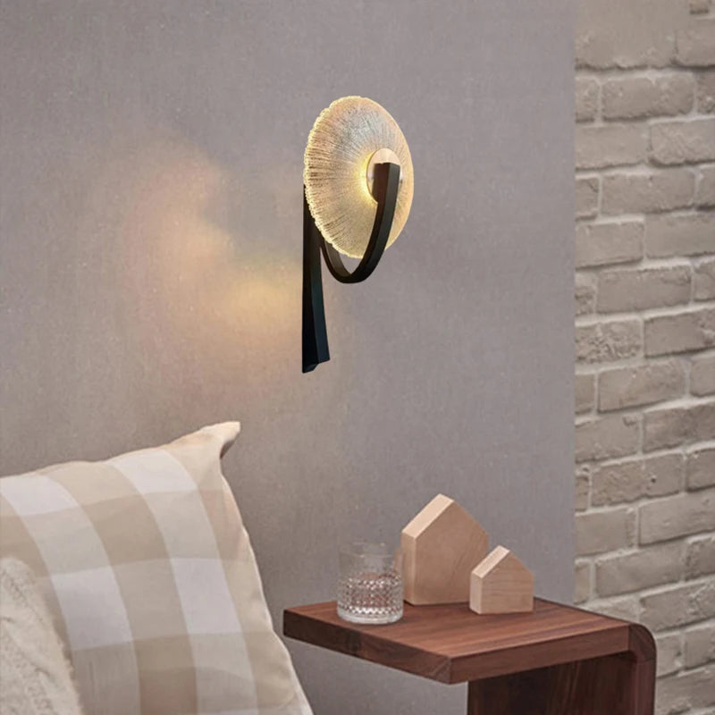 applique murale led métal verre transparent pour intérieur design élégant - vue 1 sur 8