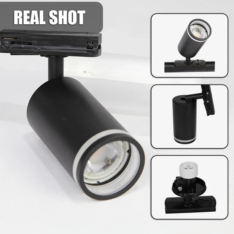 spot led sur rail pour magasin et décoration intérieure - vue 3 sur 19