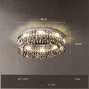 plafonnier led cristal doré chromé intensité variable design moderne