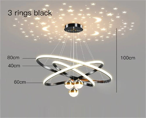 lustre led romantique projecteur de ciel étoilé avec télécommande - vue 15 sur 16