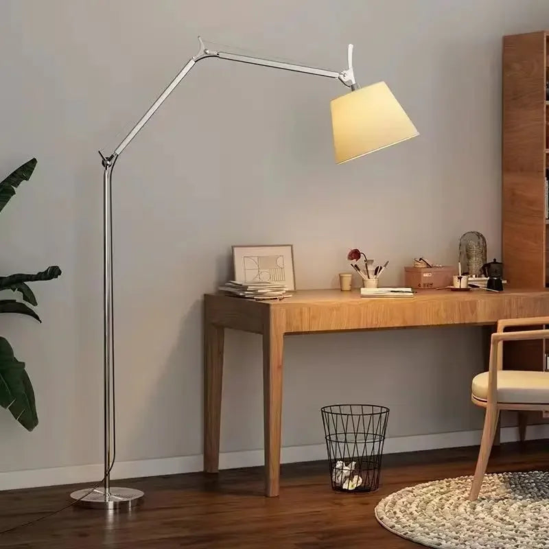 lampe de bureau pliante style industriel avec bras long - vue 5 sur 7