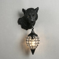 Applique murale léopard en résine