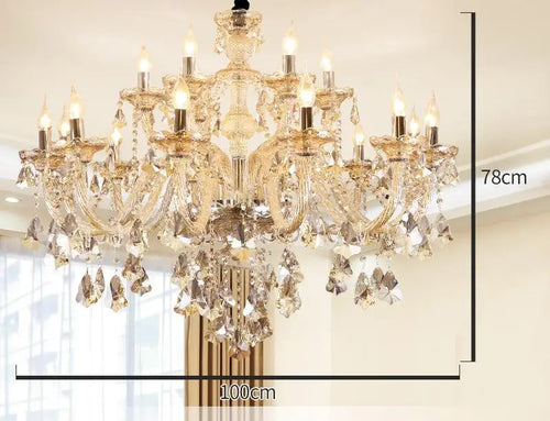 lustre en cristal moderne pour décoration intérieure élégante - vue 15 sur 15