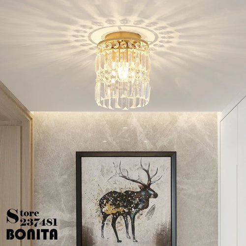 lustre en cristal moderne suspension décorative et brillante - vue 6 sur 14