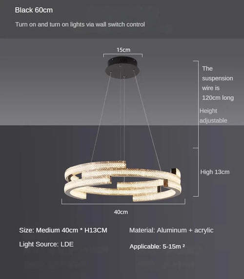 suspension design circulaire élégante pour intérieur moderne - vue 12 sur 12