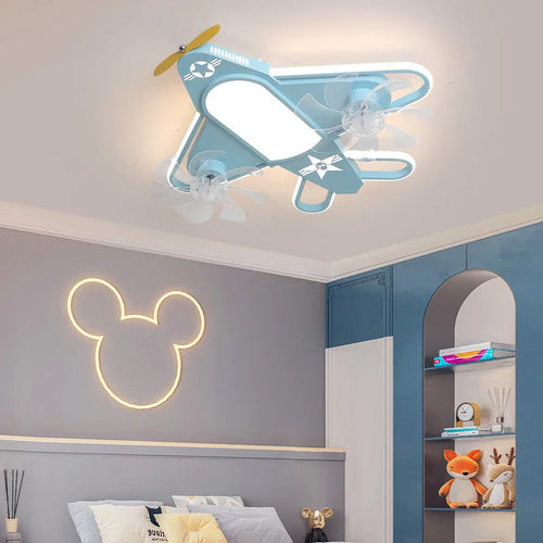 plafonnier nordique led avion pour chambre d'enfant moderne - vue 3 sur 10