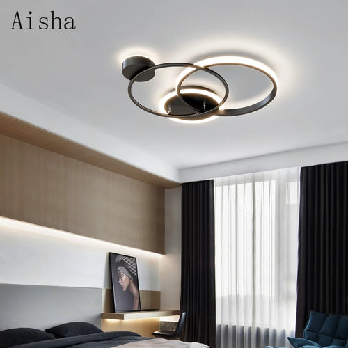plafonnier led nordique design pour éclairage intérieur décoratif - vue 4 sur 7