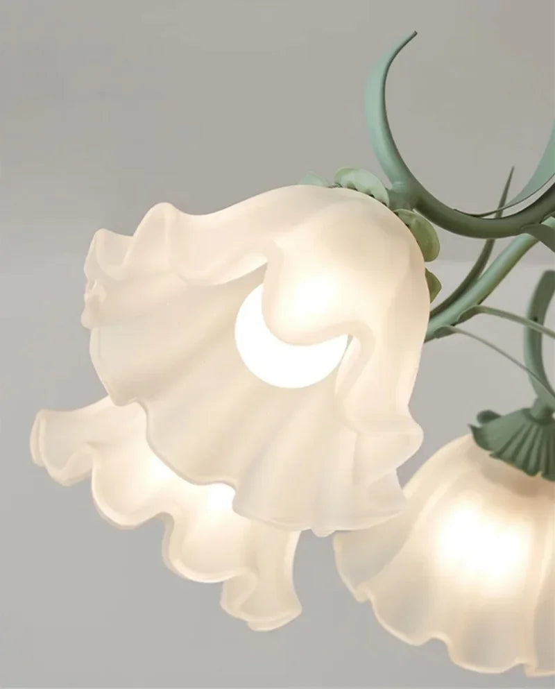 lustre à fleurs médiéval style nordique pour intérieur élégant - vue 6 sur 12