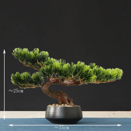 faux arbre bonsaï décoratif pour salon et aménagement paysager - vue 29 sur 36