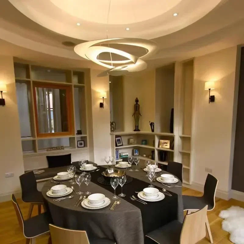 suspension design en métal pour un éclairage moderne - vue 4 sur 6