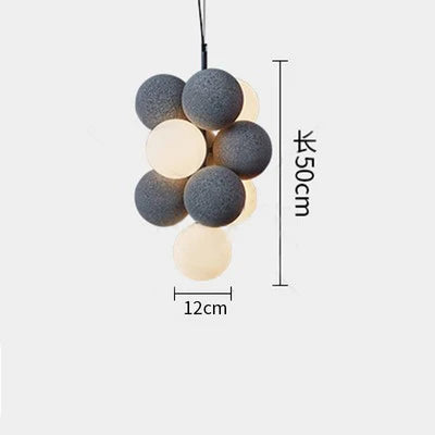 lustre créatif en velours pour un éclairage haut de gamme - vue 8 sur 12