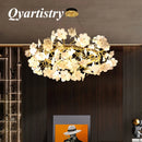 lustre moderne en anneau éclairage de luxe décoration suspendue