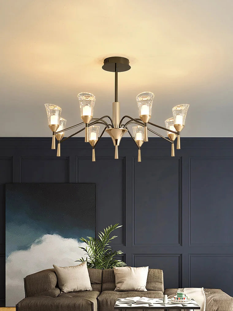 lustre moderne suspendu pour un éclairage élégant intérieur - vue 6 sur 9