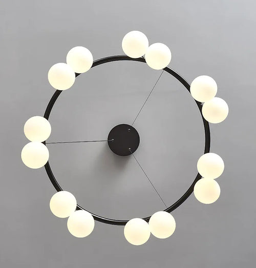 lustre post-moderne éclairage suspendu circulaire réglable design élégant - vue 6 sur 10
