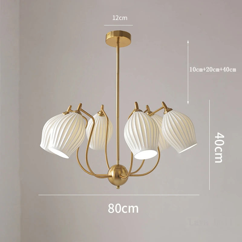 lustre bauhaus français en céramique pour intérieur élégant - vue 9 sur 12