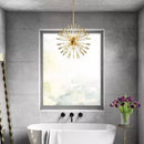 lustre de luxe 	 design cristal pissenlit led suspendue