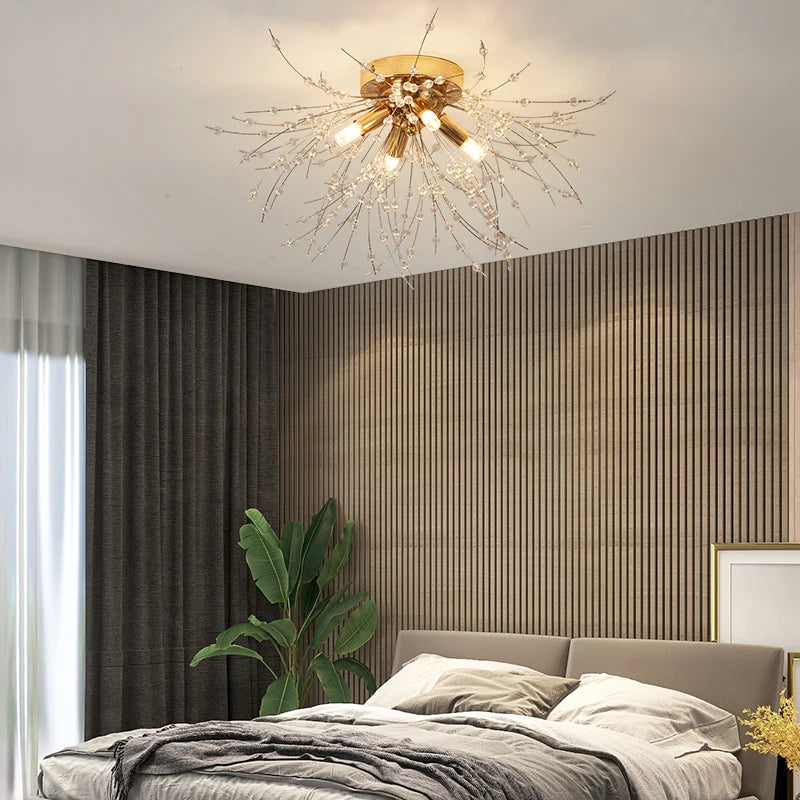 lustre à led moderne style nordique pour décoration intérieure - vue 6 sur 14