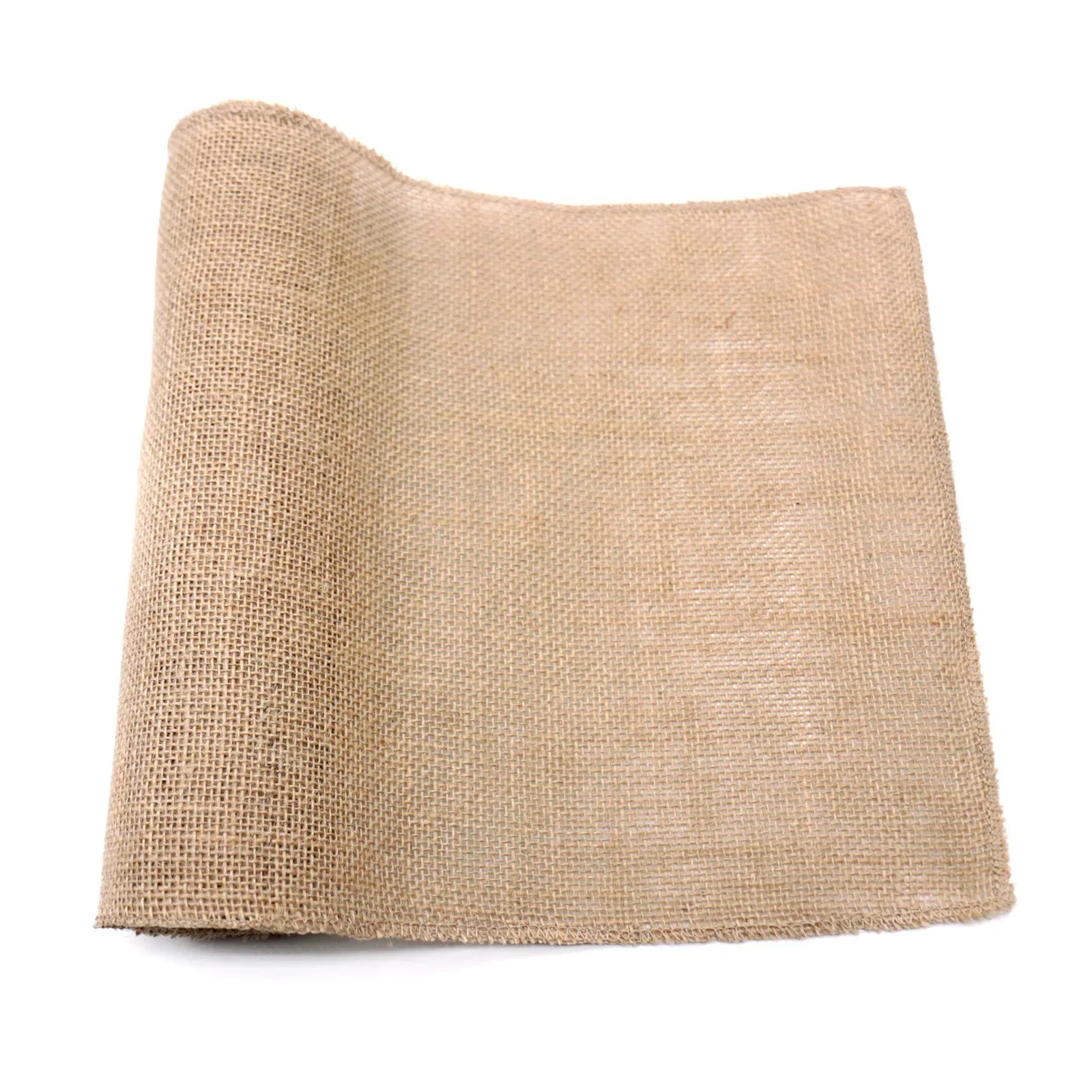 Chemin de table toile de jute style champetre - vue 4 sur 7