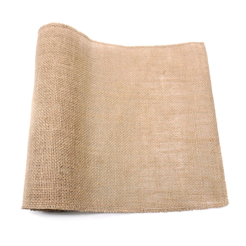 Chemin de table toile de jute style champetre - vue 5 sur 7