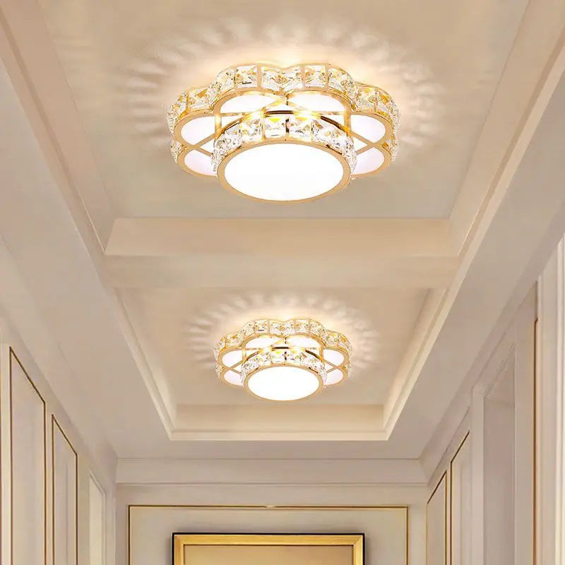 plafonnier moderne en cristal design floral pour tous les espaces - vue 3 sur 7