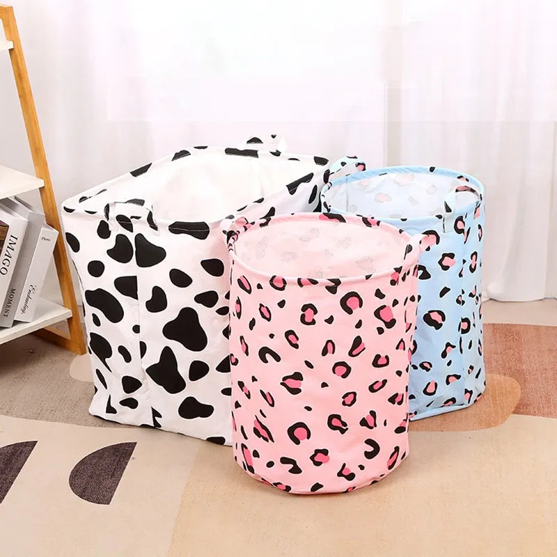 panier à linge pliable en lin étanche grande capacité de rangement - vue 6 sur 21