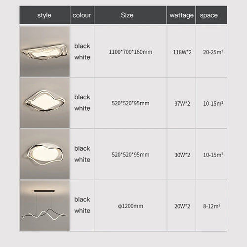 plafonnier led moderne design simple avec télécommande - vue 7 sur 14