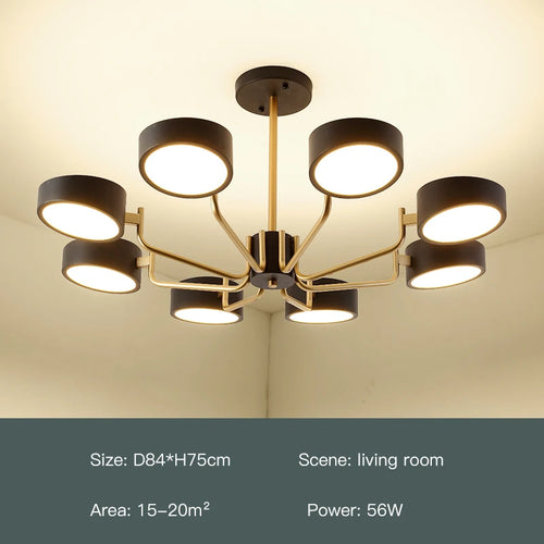 lustre moderne simple pour éclairage intérieur design élégant - vue 11 sur 18