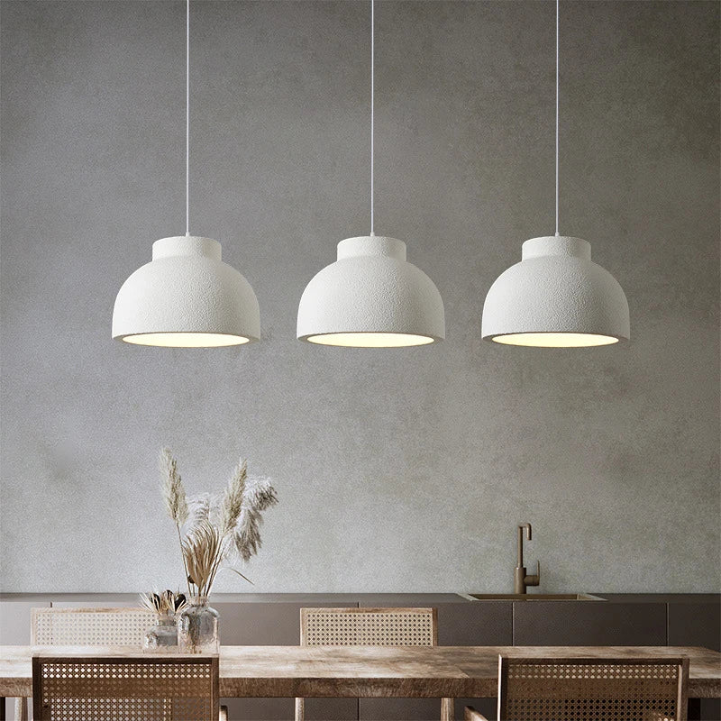 lampe pendante en ciment style wabi-sabi pour restaurant - vue 4 sur 10