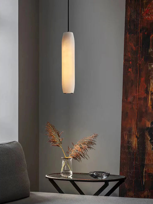 Suspension Simple Créatif Minimaliste Luxe LED Personnalité Artistique Marbre pour Escalier - vue 5 sur 19