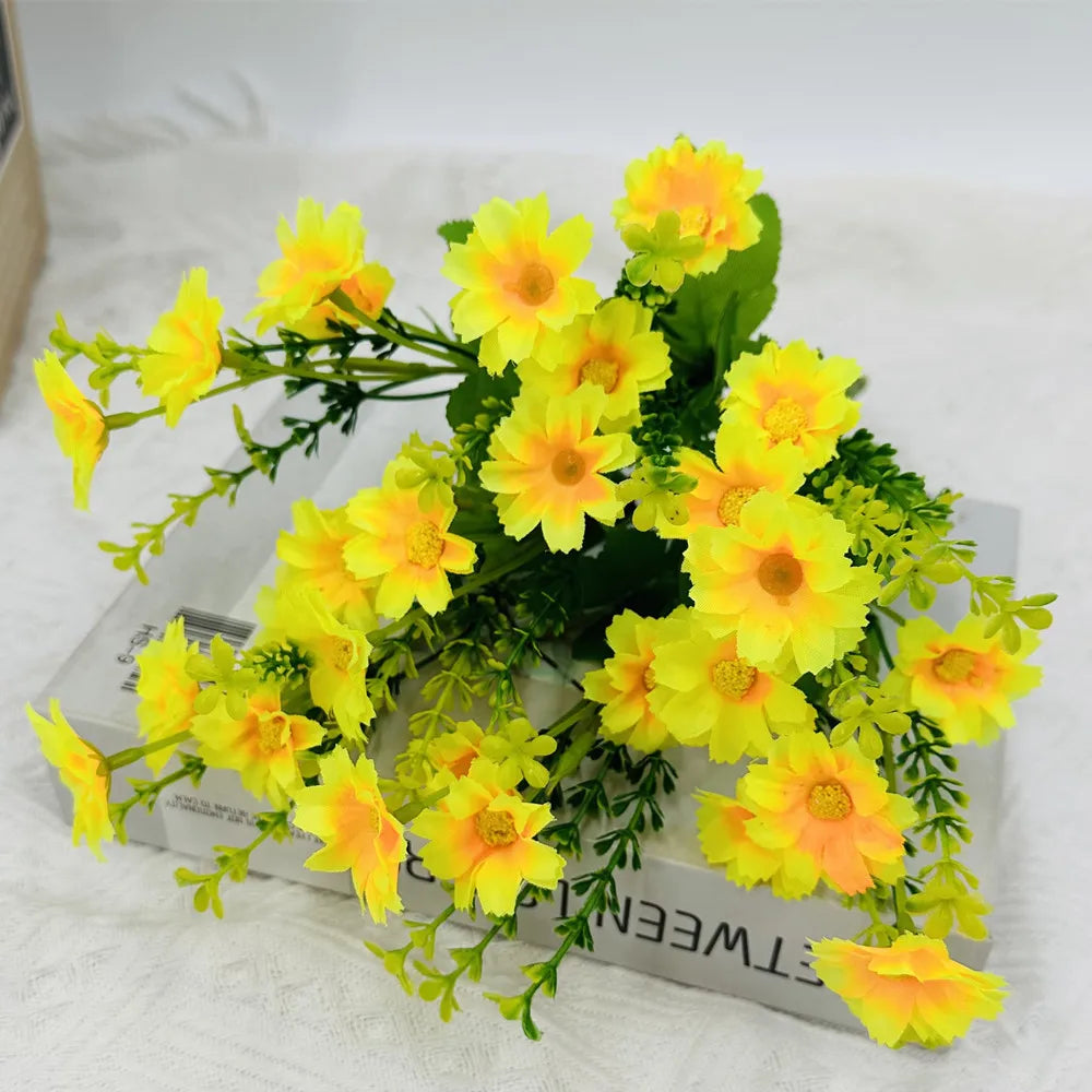 lot de fleurs artificielles résistantes aux uv pour décoration extérieure - vue 12 sur 16