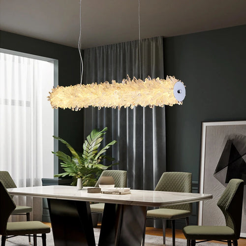 lustre en cristal léger pour décoration moderne et élégante - vue 3 sur 7