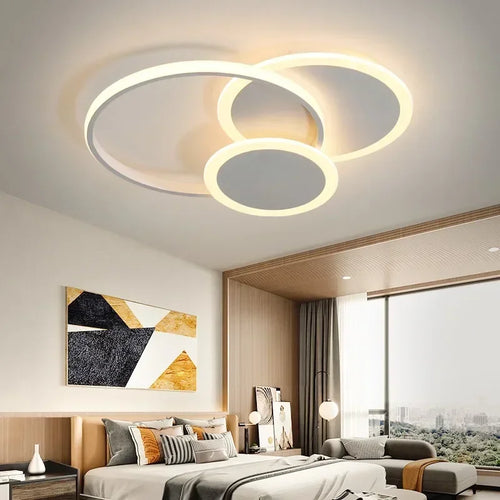 lustre moderne à leds pour décoration intérieure lumineuse - vue 2 sur 10