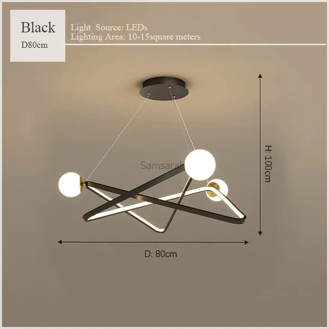 suspension design nordique moderne pour intérieur élégant