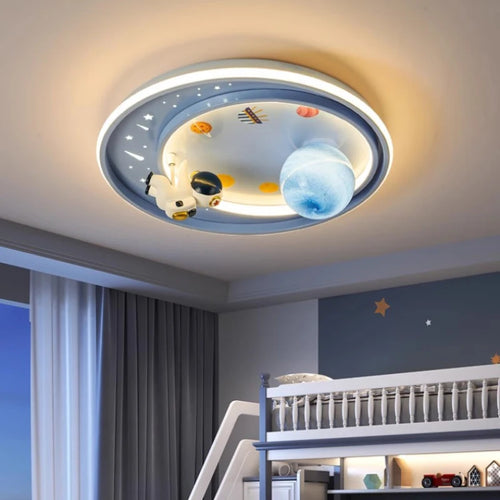 plafonnier enfant design astronaute et licorne mignon - vue 5 sur 8