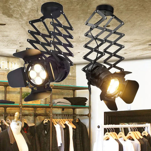 suspension en fer style rétro pour décoration industrielle - vue 8 sur 8