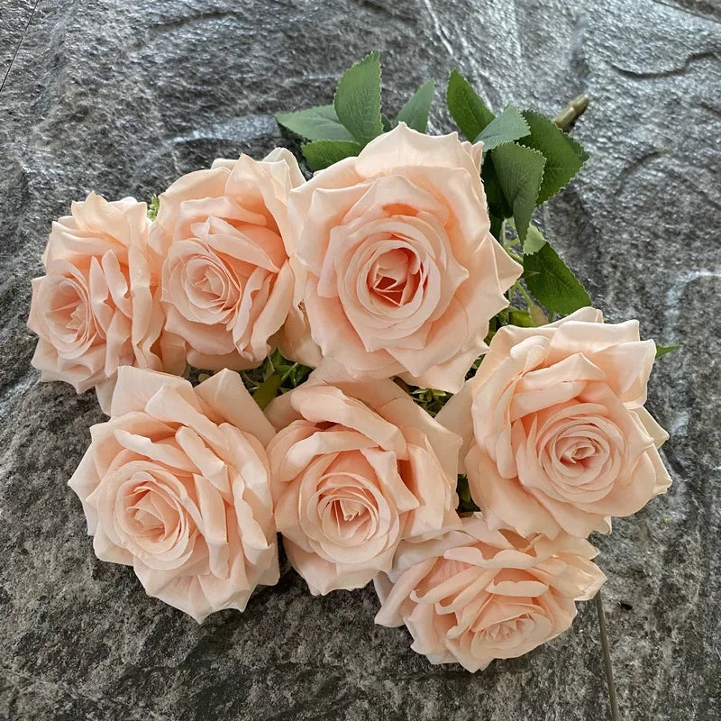 bouquet de roses artificielles décoratives pour événements et salles - vue 14 sur 15