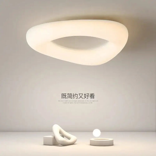 plafonnier led moderne en forme de nuages avec télécommande - vue 2 sur 14