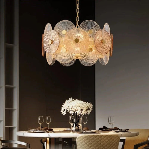 lustre moderne en verre design pour décoration intérieure - vue 2 sur 11