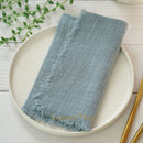 Serviette de table gaze coton style rustique lot