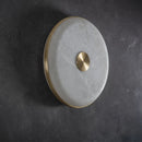 applique murale en marbre naturel espagnol éclairage luxe cuivre design créatif